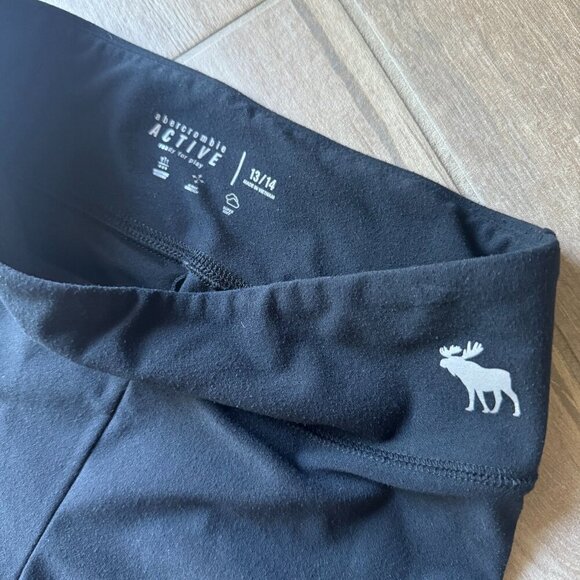 Abercrombie & Fitch Kids Black Active Leggings – Girls’ Size 13/14 - Picture 2 of 4